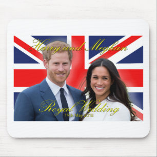 Prince Harry and Meghan Markle Royal Wedding Mouse Pad