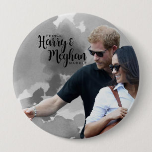 Prince Harry & Meghan Markle 10 Cm Round Badge