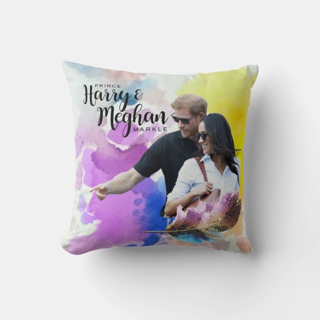 Prince Harry & Meghan Markle Cushion (Front)