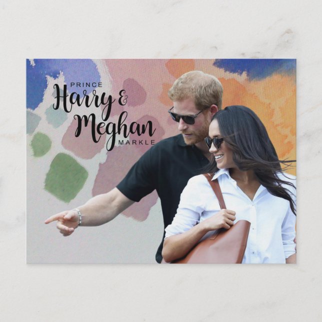 Prince Harry & Meghan Markle Postcard (Front)