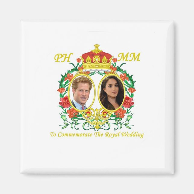 PRINCE HARRY WEDDING CREST MAGNET (Front)