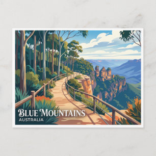 Prince Henry Cliff Walk Katoomba Australia Postcard