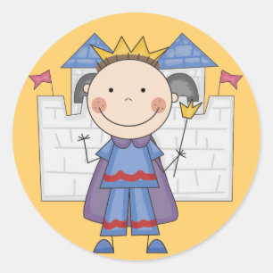 Prince in Castle Tshirts and Gifts Classic Round Sticker