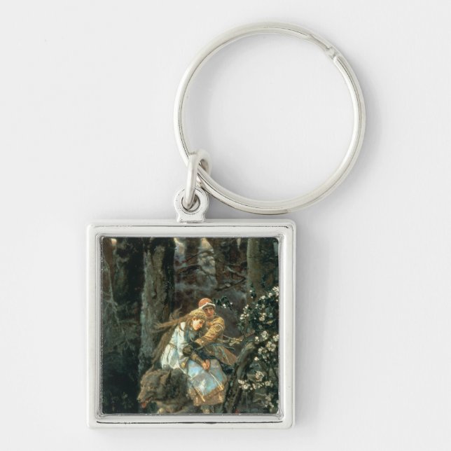 Prince Ivan on the Grey Wolf, 1889 Key Ring (Front)