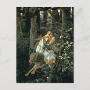 Prince Ivan on the Grey Wolf, 1889 Postcard