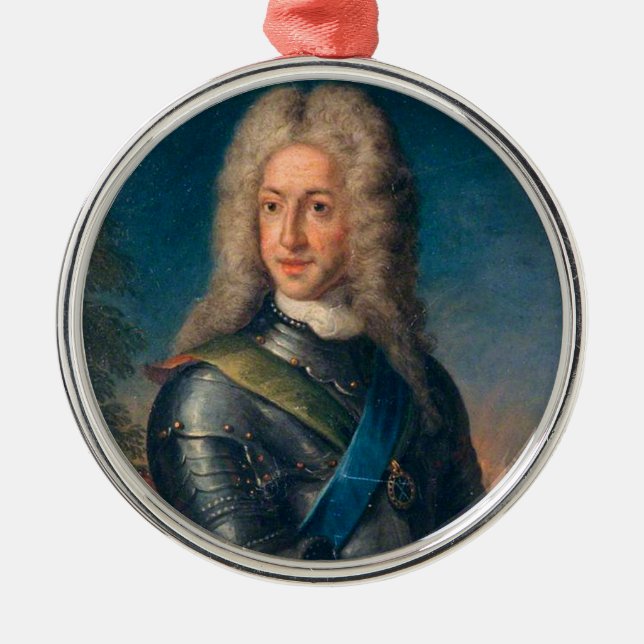 Prince James Edward Francis Stuart Metal Tree Decoration (Front)