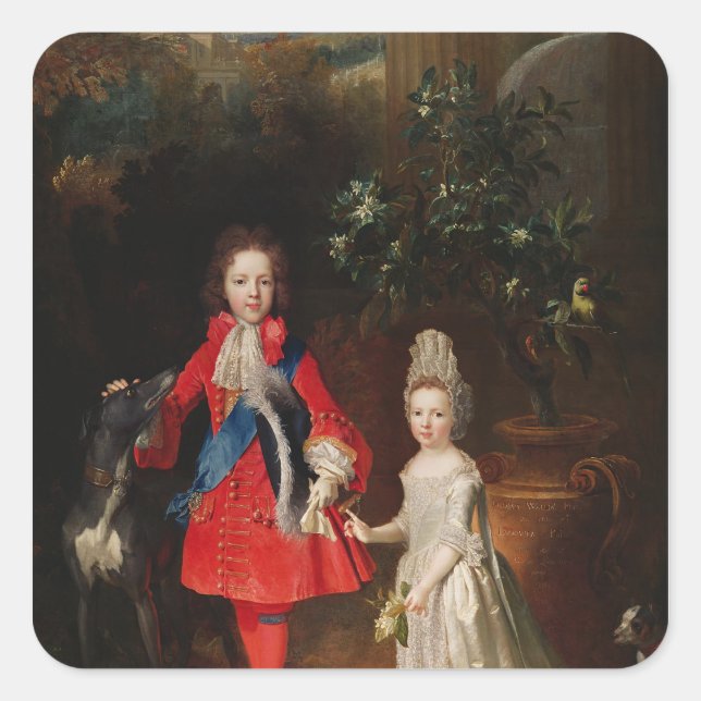 Prince James Francis Edward Stuart Square Sticker (Front)