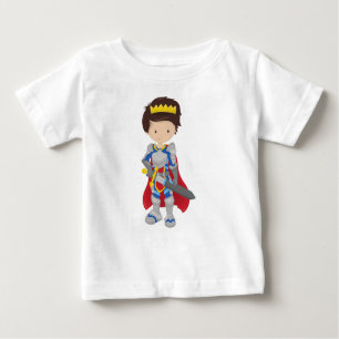 Prince, King, Knight, Sword, Crown, Brown Hair Baby T-Shirt