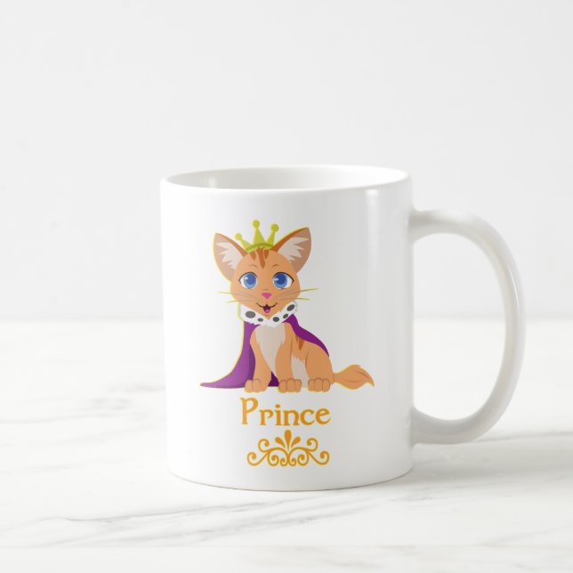 Prince Kitten Coffee Mug (Right)