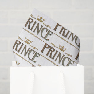 PRINCE Lettering  - Elegant Rich Royal Crown Tissue Paper