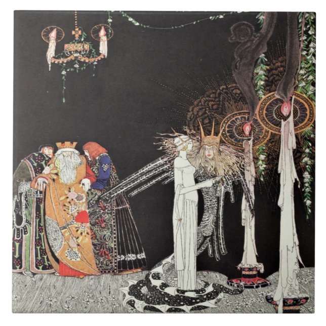 Prince Lindworm Fairytale Kay Nielson Tile (Front)