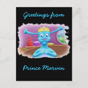 Prince Marvin at Brita's Shop Postcard