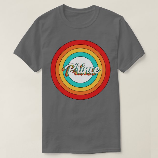 Prince Name Shirt Vintage Prince Circle (Design Front)