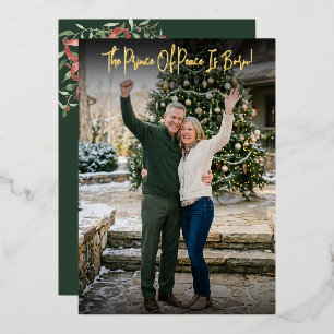 Prince Of Peace Bow Hand Script Photo Christmas