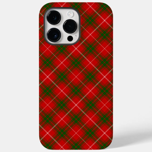 Prince of Rothesay tartan red green plaid Case-Mate iPhone Case (Back)