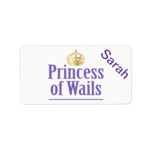 Prince of Wails / Princess of Wails (Wales) Label