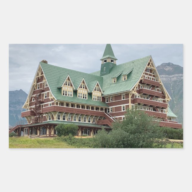 Prince of Wales Hotel - Waterton, AB Rectangular Sticker (Front)
