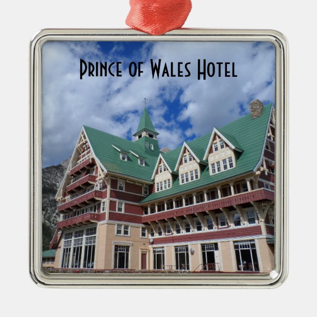 Prince of Wales Hotel- Waterton Lakes Metal Tree Decoration (Front)