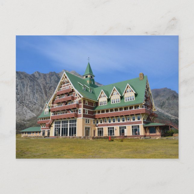 Prince of Wales Hotel Waterton Lakes National Park Postcard (Front)