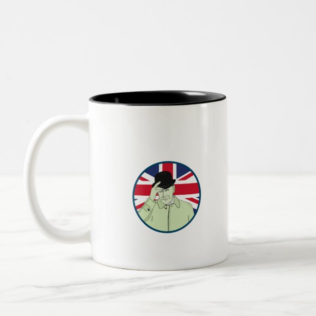 Prince Philip Duke of Edinburgh Two-Tone Coffee Mug (Left)