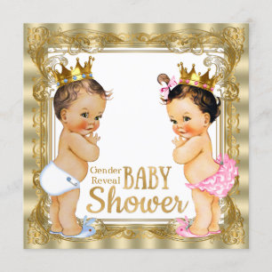 Prince Princess Gender Reveal Baby Shower Invitation