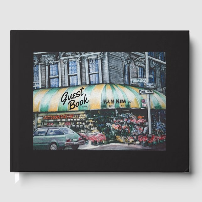 Prince Street Corner, NYC Guest Book (Front)