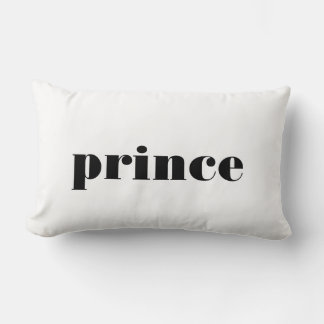 Prince typography for him bedroom decor pillow