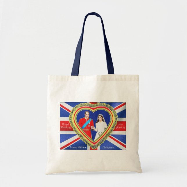Prince William and Catherine Royal Wedding Tote Bag (Front)