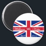 Prince William and Kate Magnet<br><div class="desc">*THIS SPECIAL ONE-OF-A-KIND ROYAL WEDDING COMMEMORATIVE GIFT IS PART OF A LIMITED EDITION SERIES.  ONLY 100 AVAILABLE IN EACH STYLE*    SCROLL DOWN FOR MORE GREAT  ROYAL WEDDING KEEPSAKES!</div>