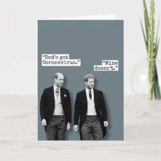 Prince William and Prince Harry - funny card