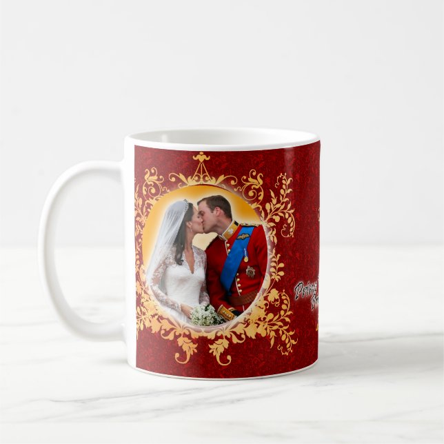 Prince William & Kate Kiss Mug (Left)