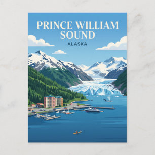 Prince William Sound USA Postcard