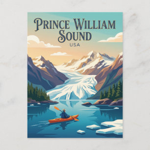 Prince William Sound USA Postcard