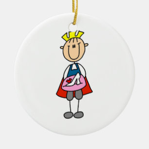 Prince With Glass Slipper Ceramic Tree Decoration