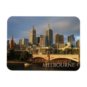 Princes Bridge, Yarra River, Melbourne Skyline Magnet