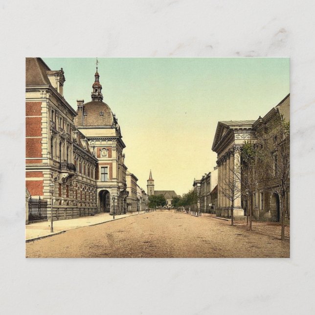 Prince's castle and Cavalier Street, Anhalt, Germa Postcard (Front)