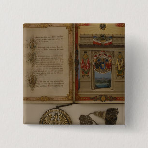 Prince's Diploma investing Otto von Bismarck 15 Cm Square Badge
