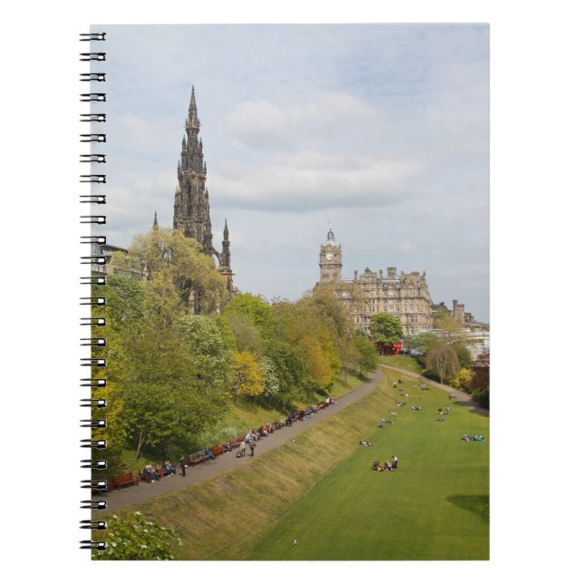 Princes Street Gardens, Edinburgh, Scotland Notebook (Front)