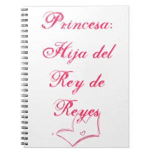 Princesa Spiral Notebook