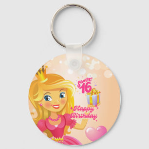 Princess 16th Birthday  Key Ring