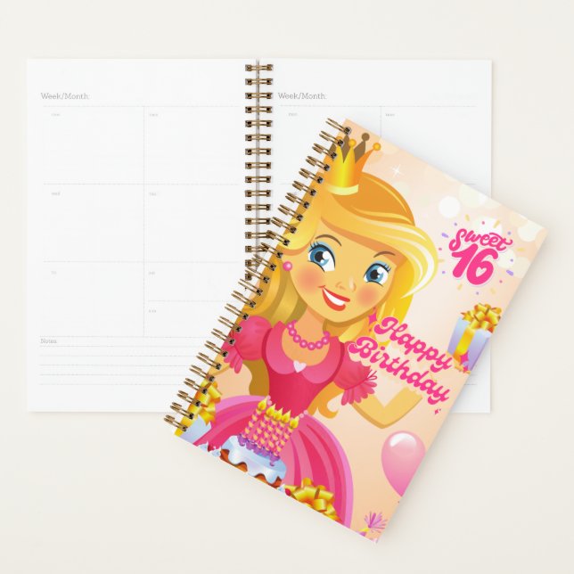 Princess 16th Birthday Planner (Display)