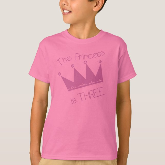 Princess 3rd Birthday T-Shirt (Front)