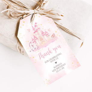 Princess 4th Birthday Party Favour Tags