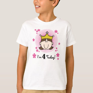 Princess 4th Birthday T-Shirt