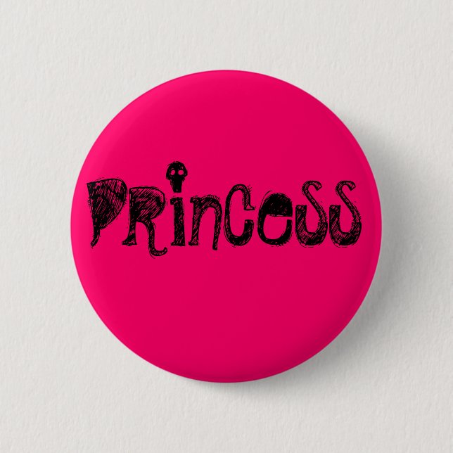 Princess 6 Cm Round Badge (Front)
