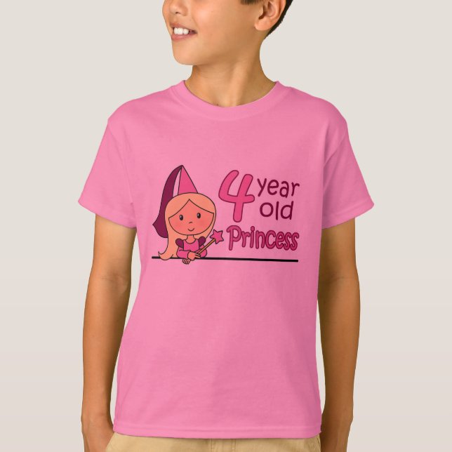 Princess Age 4 T-Shirt (Front)