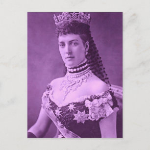 Princess Alexandra of Denmark in lavender Postcard