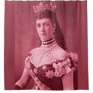 Princess Alexandra of Denmark in pink Shower Curtain