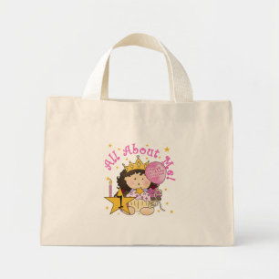 Princess All About Me 1st Birthday Tshirts Mini Tote Bag