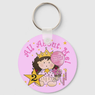 Princess All About Me 2nd Birthday Key Ring